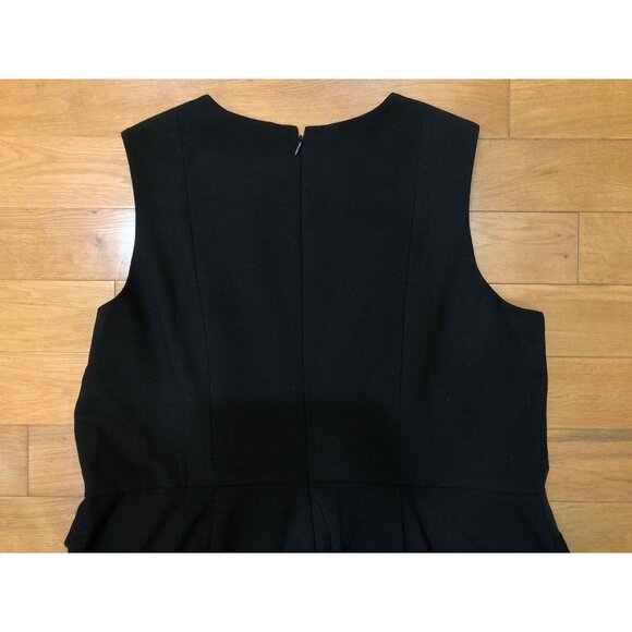 NWT Calvin Klein Sleeveless Black Sheath Dress w/Faux Suede Waist & Buckle 14W - Picture 5 of 11